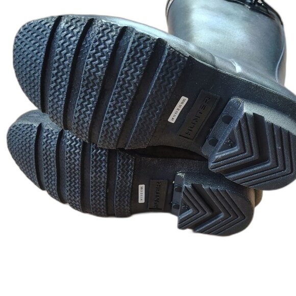 Hunter Kids Metallic Gold Original Tall Nebula Boots Size US 2 Girls - Picture 5 of 10